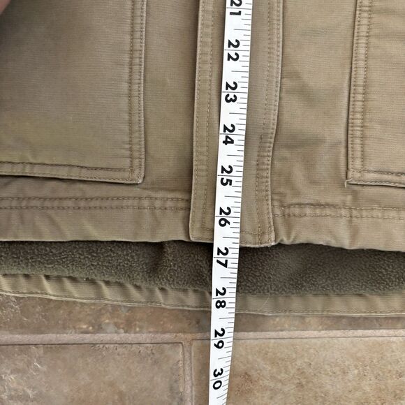 Redhead Duck Hunting Vest Mens Size L Khaki Green Fleece Lining Canvas - Picture 5 of 6